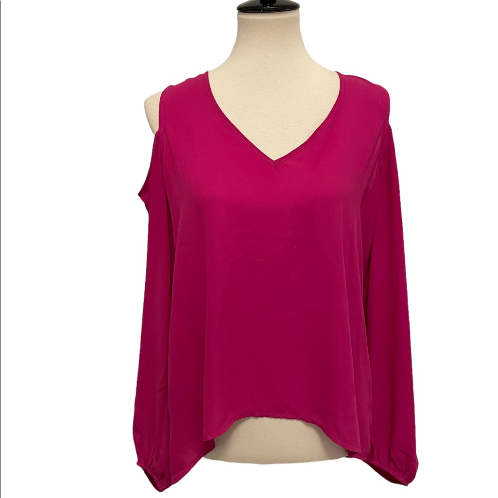 Sake Fifth Ave Hot Pink Long Sleeve Top